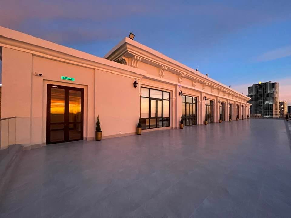 Rooftop at dusk