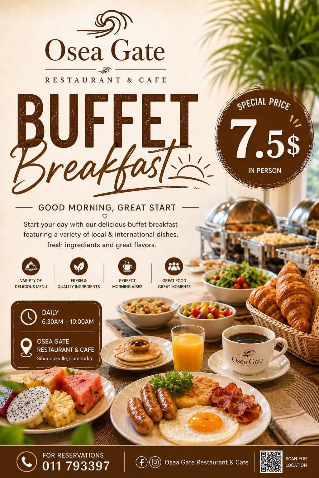 Breakfast buffet artwork